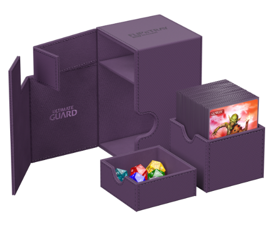 UG Deck Case: Monocolor Purple 100+ Flip n Tray