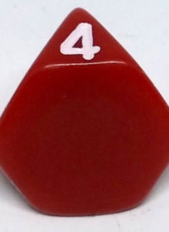 D4 Tronqué - Rouge