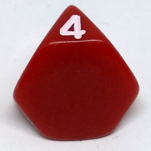 D4 Tronqué - Rouge