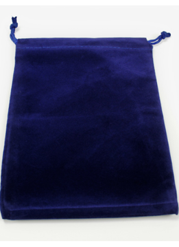 Suede Cloth Dice Bag: Large Royal Blue