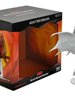 D&D IotR: Unpainted Adult Red Dragon Premium Miniature