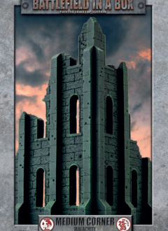 Gothic Battlefields: Medium Corner Ruin - Malachite