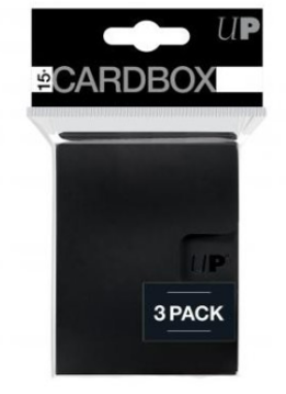 UP Card Box 3-Pack: Black (15 cartes)