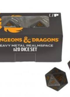 UP Dés: DnD Heavy Metal Set de 2 D20 Realmspace