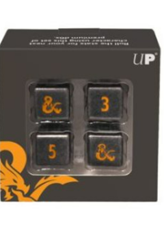UP Dés: DnD Heavy Metal Set de 4 D6 Realmspace