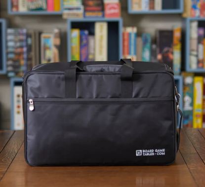 Board Game Bag - Premium Bag - Carbon Fiber Black