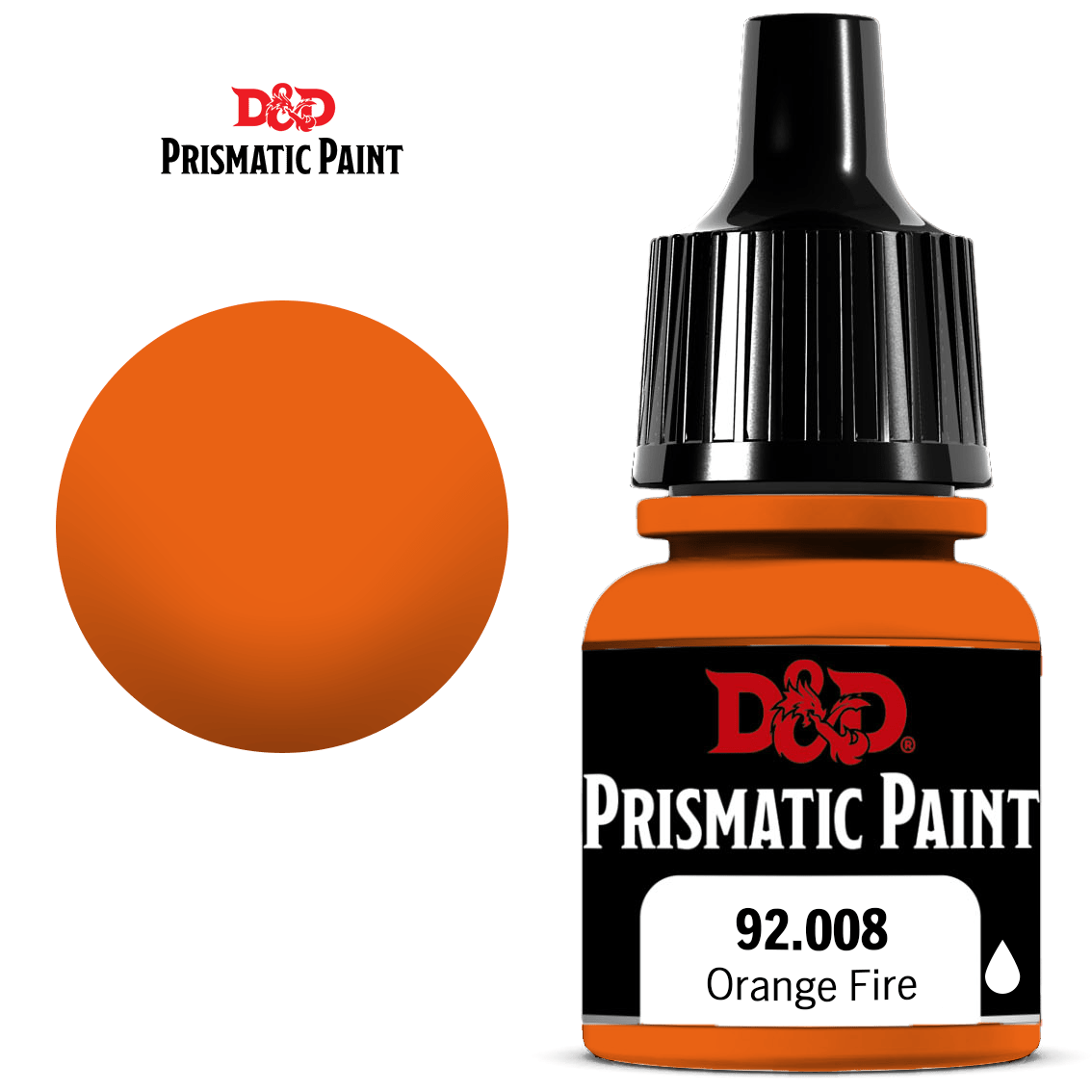 D&D Prismatic Paint: Orange Fire (8 ml)