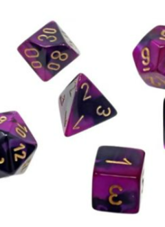 20640 Mini Gemini 7-Die Set Black-Purple/Gold