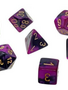 20640 Mini Gemini 7-Die Set Black-Purple/Gold