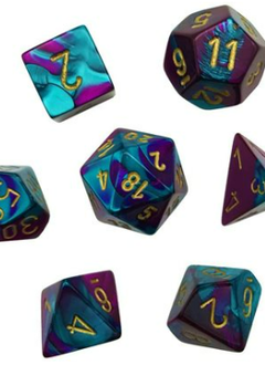 20649 Mini Gemini 7-Die Set Purple-Teal/Gold