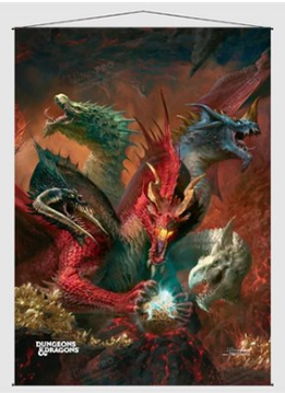 Up Wall Scroll: Dnd Tyranny of Dragon Cover Series
