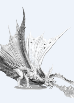 D&D Unpainted Mini: Adult Gold Dragon