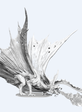D&D Unpainted Mini: Adult Gold Dragon