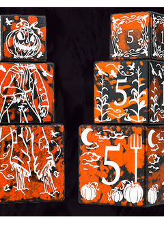 Dice Set: 3D6 Halloween Scarecrow Stackable