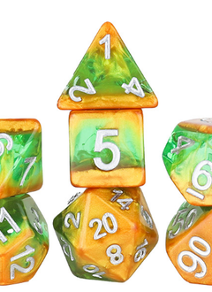 7 Die Set: Diagonal Slick Rain Forest