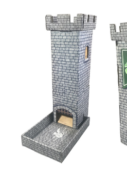 Dark Castle Dice Tower: 4 Ramps 11'' (Grey)