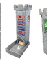 Dark Castle Dice Tower: with Magnetic Turn Tracker (Grey)