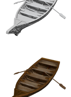 D&D Unpainted Miniatures: Wave 18: Rowboat & Oars