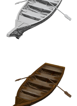 D&D Unpainted Miniatures: Wave 18: Rowboat & Oars