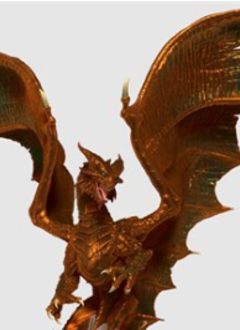 D&D IotR: Painted Adult Copper Dragon