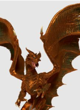 D&D Icons of the Realms: Painted Adult Copper Dragon