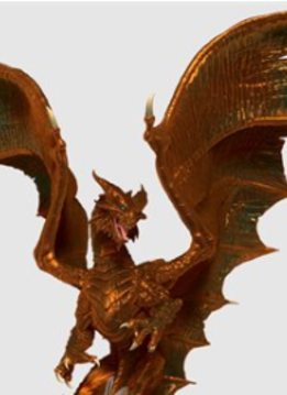 D&D IotR: Painted Adult Copper Dragon