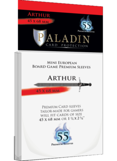 Sleeves: Paladin Arthur 45x68mm (55)