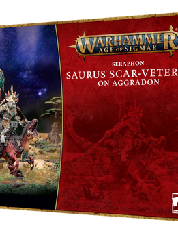 Seraphon : Saurus Scar-Veteran on Aggradon