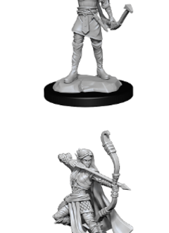 Elf Female Ranger - D&D Unpainted Minis (WV13)