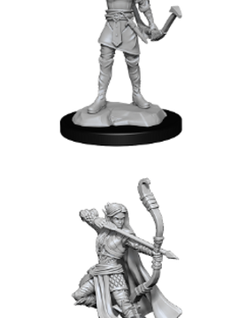 Elf Female Ranger - D&D Unpainted Minis (WV13)