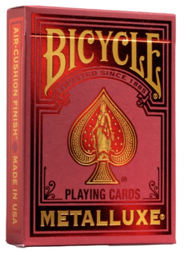 Bicycle Deck - Metalluxe Holiday Red