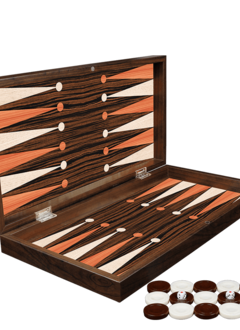 Backgammon: Ebony 38cm x 20cm x 6.2cm