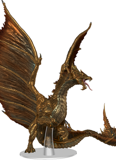 D&D Icons: Painted Adult Brass Dragon