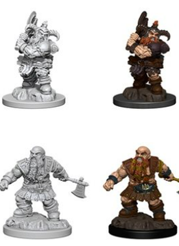 D&D Unpainted Minis Wv6 Male Dwarf Barbarian (EN)
