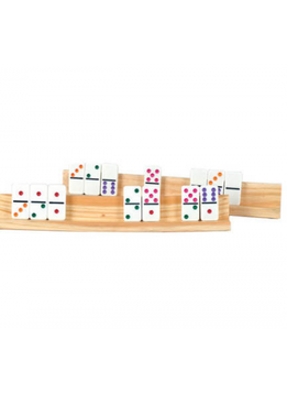 Dominoes: Set of 2 Large Wooden Tiles Holders 13.5''x1.875''