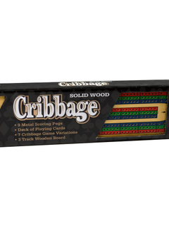 Cribbage Board: Solid Wood (Metal Peg)