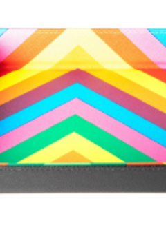 Fold Up Dice Velvet tray W/ Pu Leather Rainbow