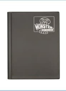 4 Pocket Monster Matte Folio Black