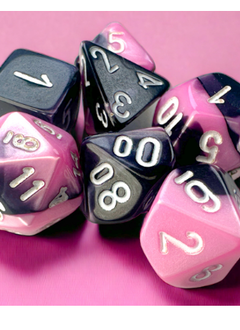 20630 Mini Gemini 7-Die Set Black-Pink/White