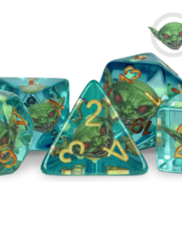 7 Dice Set: Pathfinder Goblin Inclusion