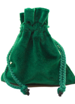 Green Velvel Pouch