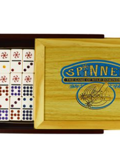 Spinner Domines in Wooden Case