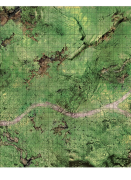 D&D Battle Map: Bluffs 3'x5'