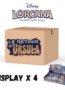 Disney's Lorcana: Le Retour d'Ursula: Booster Case -4 boites-  (Français) (Ramassage en boutique le 17 mai)