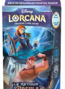 Disney Lorcana: Le Retour d'Ursula - Deck de Démarrage Saphir/Acier (FR) (Précommande)