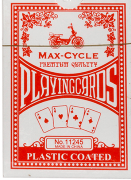 Jeu de cartes de Poker Max-Cycle No.11245 (Rouge)