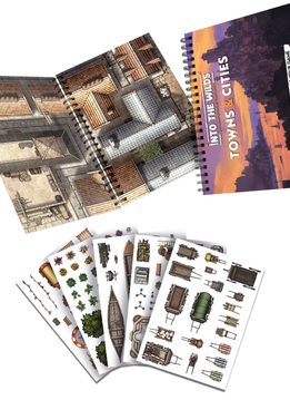 Into the Wilds Battlemap Books: Town and Cities