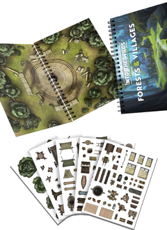 Into the Wilds Battlemap Books: Forests and Villages