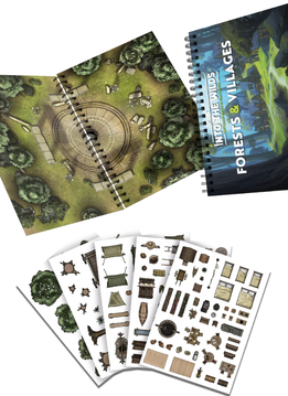 Into the Wilds Battlemap Books: Forests and Villages