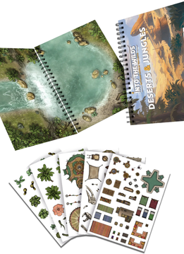 Into the Wilds Battlemap Books: Desert and Jungles